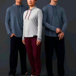 Jason Wu for Eva Air Loungewear Top Gray and Maroon Size‎ Medium